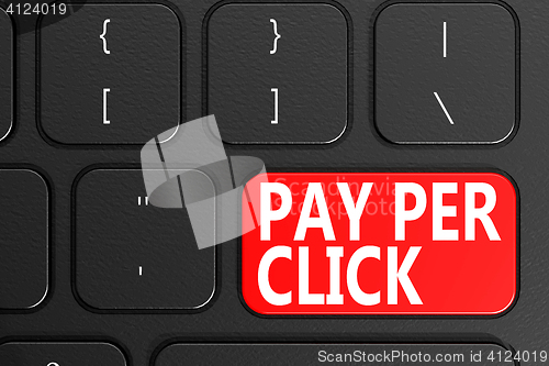 Image of Pay Per Click on black keyboard