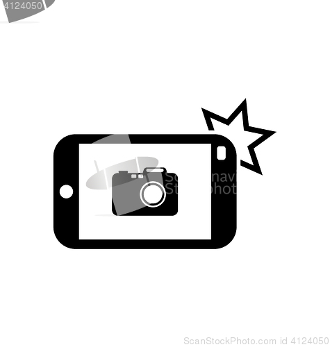 Image of Icon of Smart phone for Photo Selfie