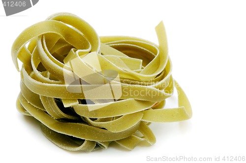 Image of Tricolor italian pasta tagliatelle