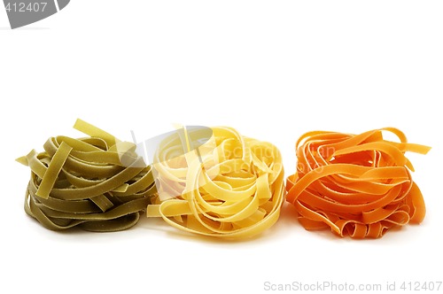 Image of Italian pasta tagliatelle