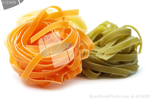 Image of Italian pasta tagliatelle
