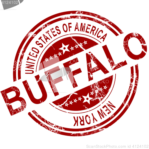 Image of Buffalo stamp with white background