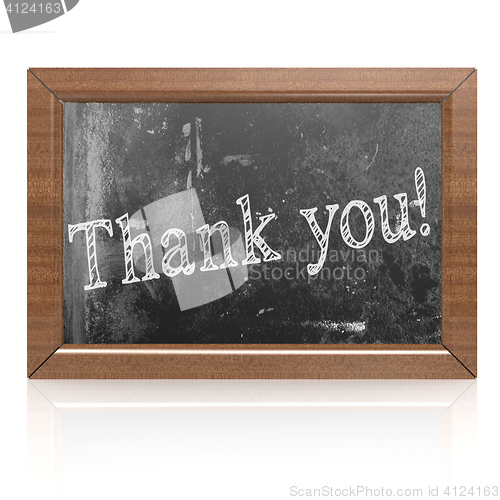 Image of Thank you written on blackboard