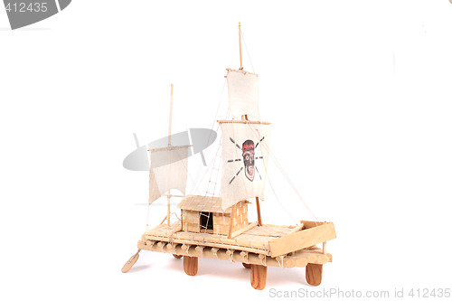 Image of model of ship