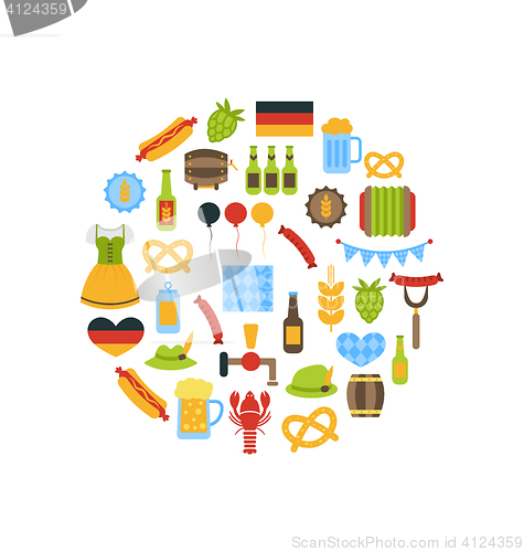 Image of Oktoberfest Colorful Symbols