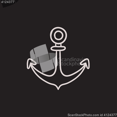 Image of Anchor sketch icon.