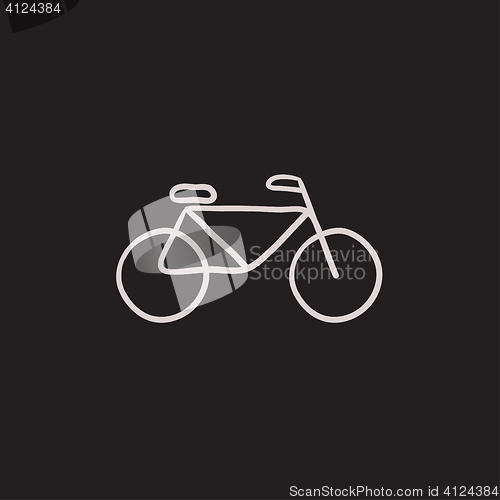 Image of Bicycle sketch icon.