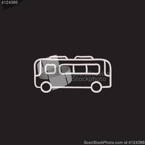 Image of Bus sketch icon.