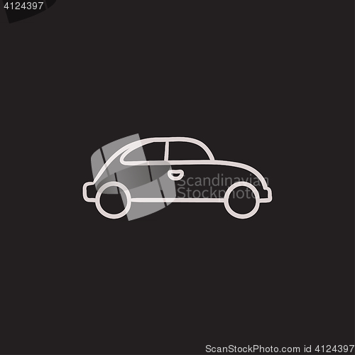 Image of Car sketch icon.