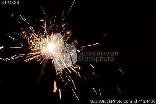 Image of New Year burning Bengal light
