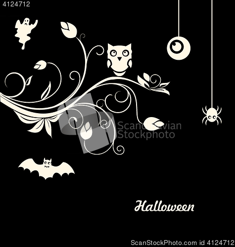 Image of Halloween Flourish Dark Background