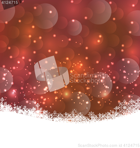 Image of Winter snowflakes background with copy space for your text