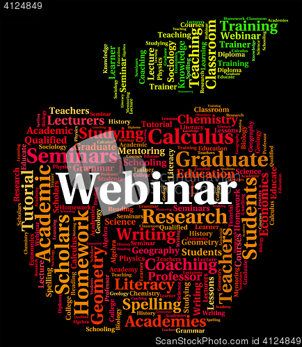 Image of Webinar Word Means Online Webinars And Www