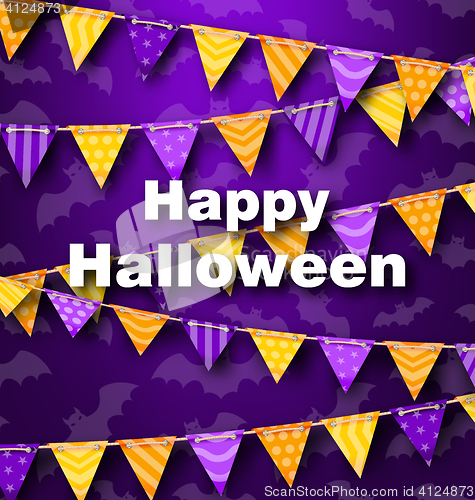 Image of Colorful Hanging for Triangular String Halloween Party