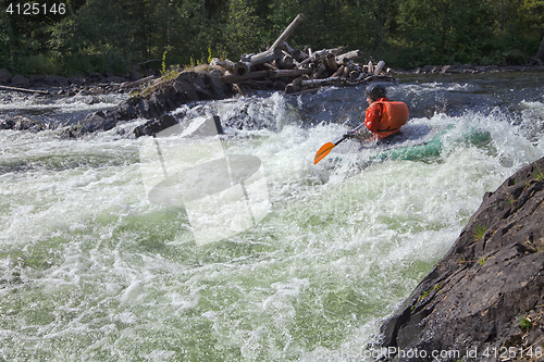 Image of Kayaker in whitewater