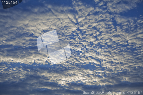 Image of Evening sky with clouds