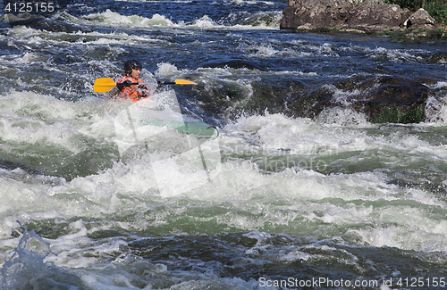 Image of Kayaker in whitewater