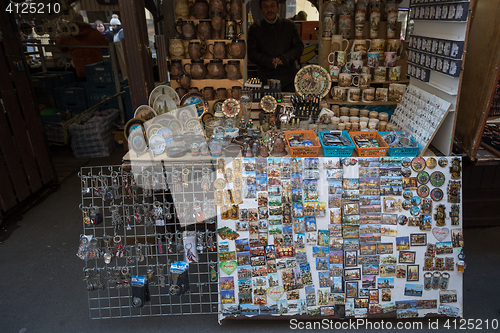 Image of Souvenir shop at famous Havels Market in first week of Advent in