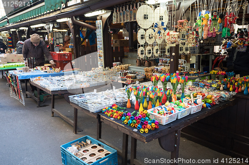 Image of Souvenir shop at famous Havels Market in first week of Advent in