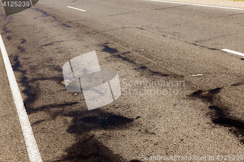 Image of broken part of the road