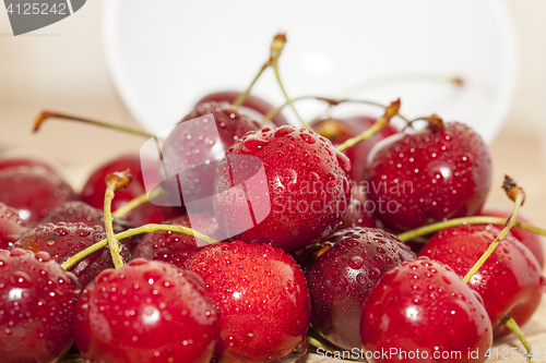 Image of red ripe cherry