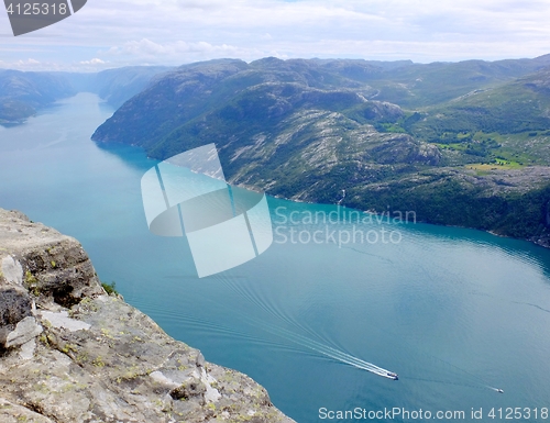 Image of Fjord view from the Pulpit Rock