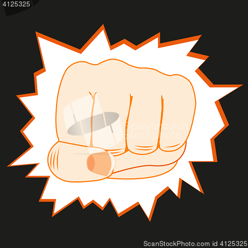 Image of Fist overpunching wall