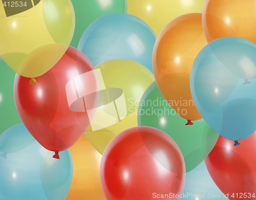 Image of Party balloons background