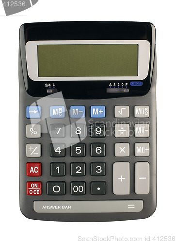 Image of calculator isolated on white