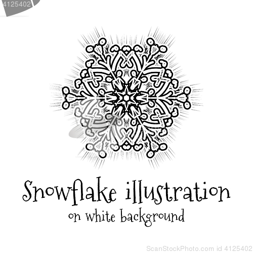 Image of Snowflake icon on white