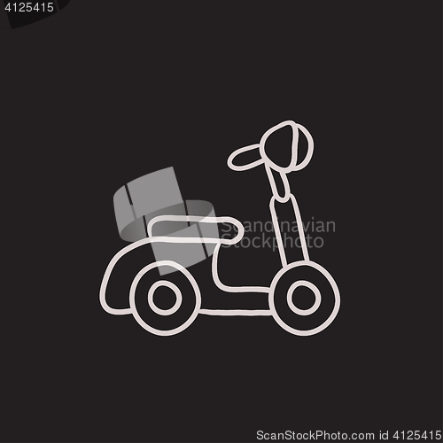 Image of Scooter sketch icon.