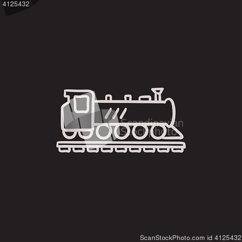 Image of Train sketch icon.