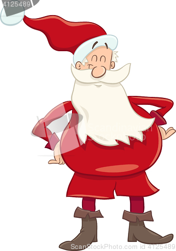 Image of funny santa cartoon