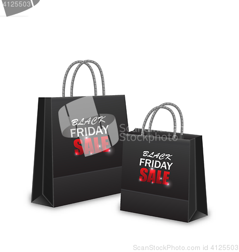 Image of Shopping Paper Bags for Black Friday Sales