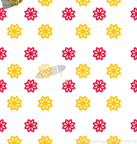 Image of Seamless Texture with Flowers, Elegance Kid Pattern