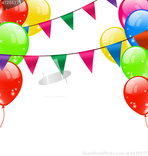 Image of Party Background with Balloons