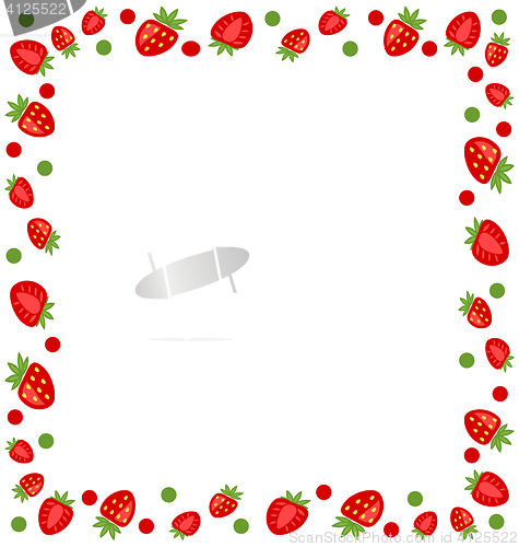 Image of Ornamental Frame Made of Strawberry