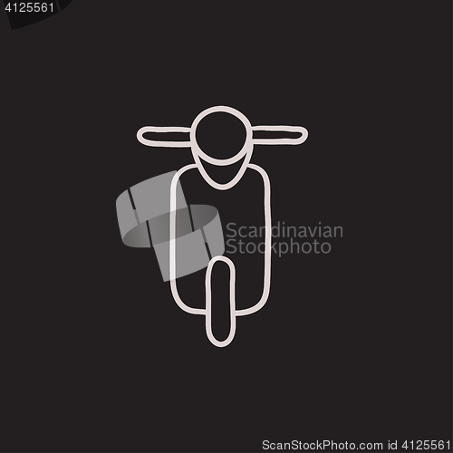 Image of Scooter sketch icon.