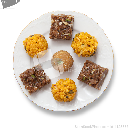 Image of Indian sweets on a plate