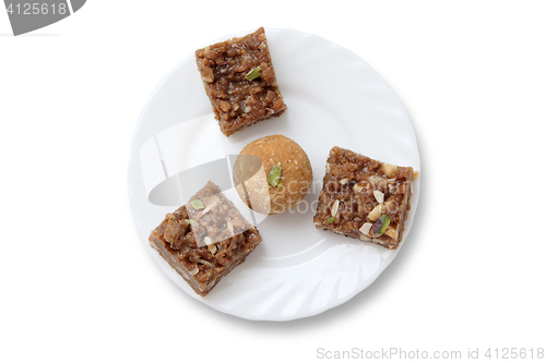 Image of Indian sweets on a plate