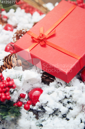 Image of Christmas gift in a red box