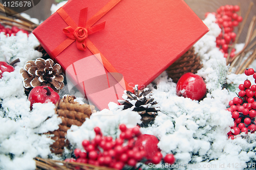 Image of Christmas gift in a red box