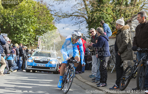 Image of The Cyclist Evaldas Siskevicius - Paris-Nice 2016 