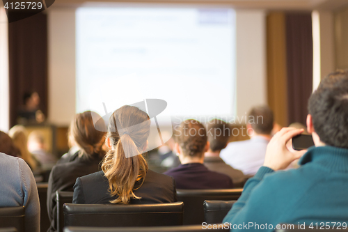 Image of Audience in the lecture hall.