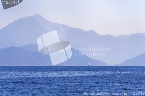 Image of The sea and the mountains in Turkey