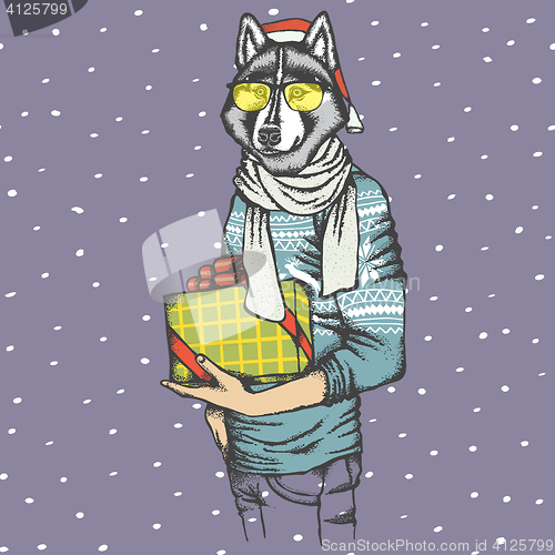 Image of Husky vector illustration