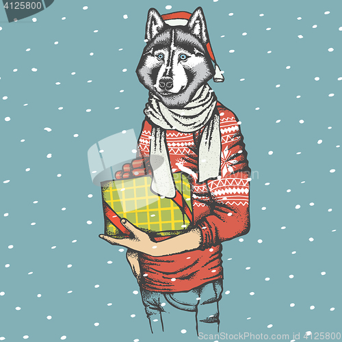 Image of Husky vector illustration