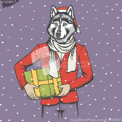 Image of Husky vector illustration