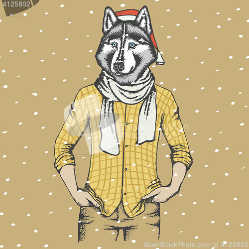 Image of Husky vector illustration