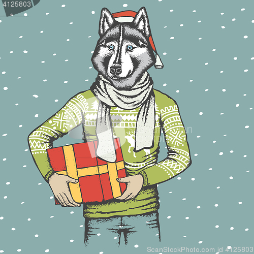 Image of Husky vector illustration